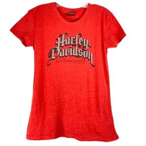 HARLEY DAVIDSON Red Short Sleeve “Nashville” Shirt